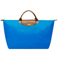 LONGCHAMP 摺疊短把水餃手提包-大-海藍色1624089-198