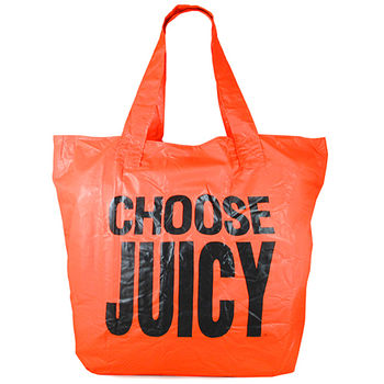 juicy couture 亮橘色choose juicy购物托特包