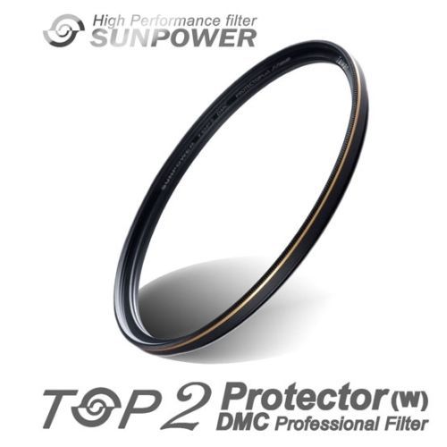 SUNPOWER TOP2 抗污防潑水保護鏡口徑40mm~台灣品牌~