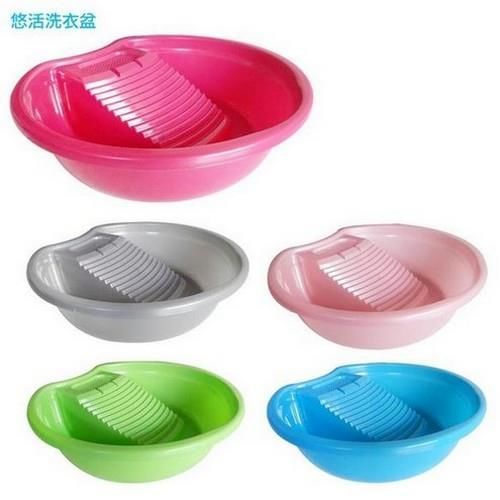 台灣製~悠活洗衣盆。洗衣板與洗衣盆二合一貼心設計 面盆 臉盆