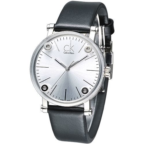 cK 科技透視鏡面造型時尚女錶-白 K3B231C6