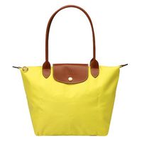 LONGCHAMP 新色上市長提把尼龍水餃包(小-檸檬黃2605089)