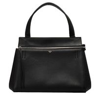 CELINE 專櫃新款方型EDGE小牛皮單肩包(黑172613SEG)