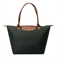 LONGCHAMP 新色上市長提把尼龍水餃包(中/槍銅色1899089)