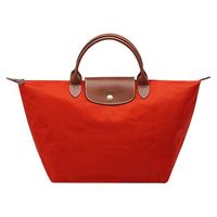 LONGCHAMP 新色上市短把尼龍水餃包(中-番茄紅1623089-642)