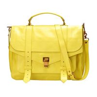 Proenza Schouler PS1 Large D1山羊皮手提斜背包(大-檸檬黃)H00003-6010