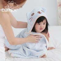 【COTEX可愛動物大浴巾】凱特貓(藍色)