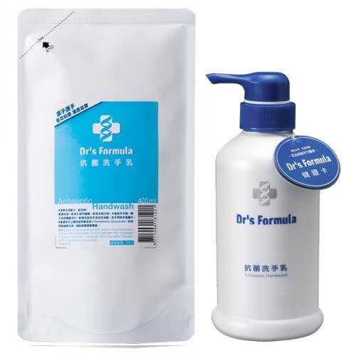 《台塑生醫》Drs Formula抗菌洗手乳(1瓶+7包)