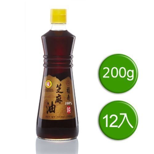 福壽-100%純芝麻油200g(12入) 