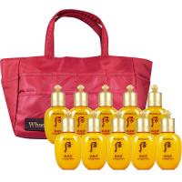 Whoo 后 拱辰享氣津滋養液20ml*5+活膚清潤乳20ml*5送好禮3選一 #后 朱紅輕便小提包
