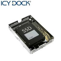 ICY DOCK 開放式2.5轉3.5吋SATA/SAS/HDD/SSD轉接盒-MB482SP-3B