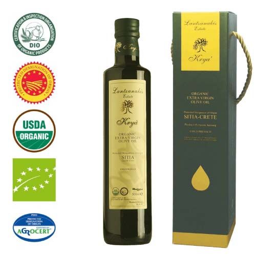 希臘克萊雅Krya 有機特級冷壓初榨橄欖油禮盒組(500mlx1瓶)  