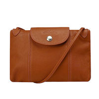 LONGCHAMP LE PLIAGE CUIR小羊皮手提/斜背包(駱駝色)