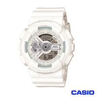 CASIO 卡西歐 G-SHOCK夏日街頭機械風陽光型男運動錶-白 GA-110BC-7A