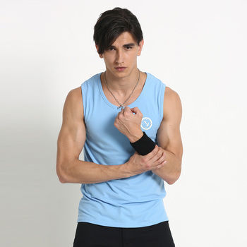 【Corpox】男款冰鎮棉涼感背心(天藍)