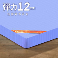 LooCa 美國Microban彈力12cm記憶床墊-加大