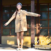 【w.p.c.】baby style。時尚雨衣/風衣(R1002)-卡其