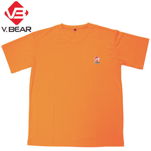 【V.BEAR】吸濕排汗運動圓領T恤(1125522亮橘)台灣製