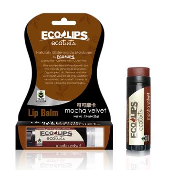 美國ECO LIPS 依蔻麗唇 天然護唇膏 超潤澤彩漾系列(可可摩卡 _咖啡紅)