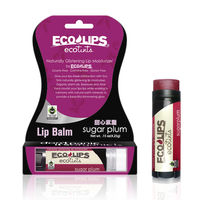 美國ECO LIPS 依蔻麗唇 天然護唇膏 超潤澤彩漾系列(甜心紫灩 _豆沙紅)