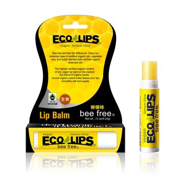 美國ECO LIPS 依蔻麗唇 天然護唇膏_檸檬味(無色_全素)