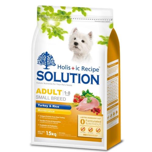 【SOLUTION】耐吉斯 成犬 高適口性配方 火雞肉+田園蔬菜 15公斤 X 1包