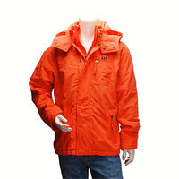 Abercrombie Fitch 防風內刷毛連帽風衣外套(男-橘-M)