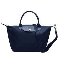 LONGCHAMP Le Pliage Neo系列尼龍短把側背/手提水餃包(小-深寶藍)