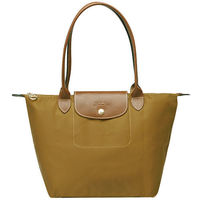LONGCHAMP 新色上市長提把尼龍水餃包(小-駱駝色)