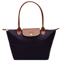 LONGCHAMP 新色上市長提把尼龍水餃包(小-深紫)