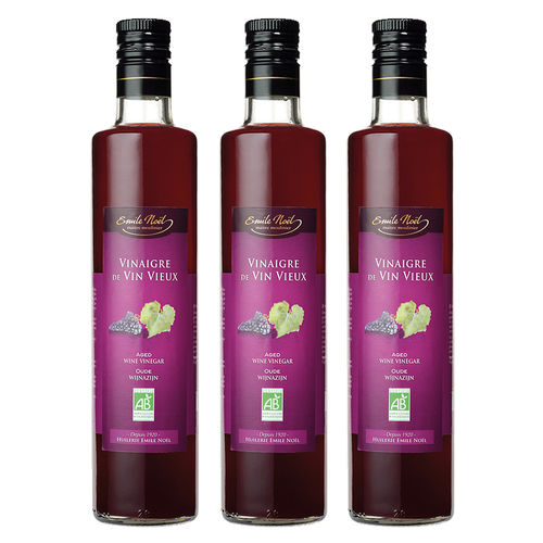 法國艾米爾諾耶 歐盟AB有機陳年經典紅葡萄酒醋(3件組)  