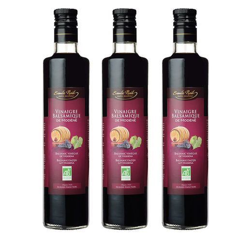 法國艾米爾諾耶 歐盟AB有機義大利摩地納巴薩醋(3件組)  