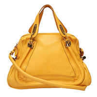 CHLOE IT BAG Paraty荔枝紋牛皮手提/肩背包(中-太陽黃)