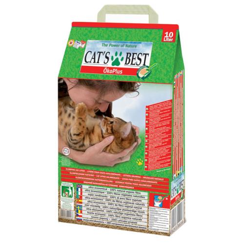 【CATS BEST】德國凱優 低粉塵細顆粒 凝結木屑砂-紅標10L X 1入