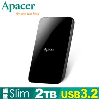 Apacer 宇瞻 AC233 2TB USB3.0 2.5 吋行動硬碟