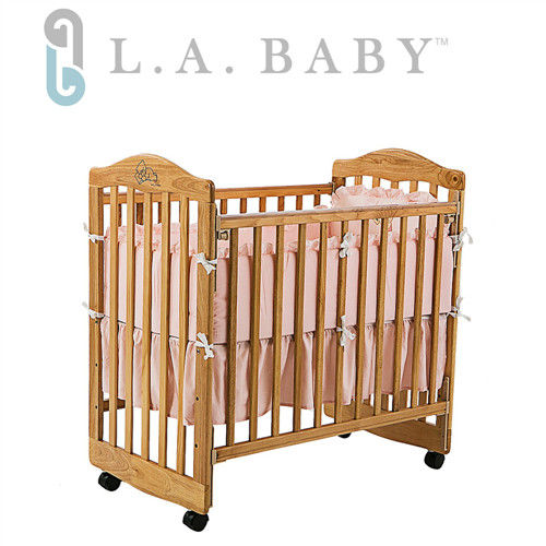 美國 L.A. Baby 蒙特維爾美夢熊嬰兒小床組合(床+床墊+寢具組)