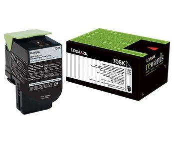 Lexmark 708K (70C80K0) 原廠黑色碳粉匣