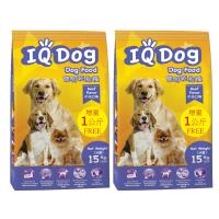 IQ Dog 聰明乾狗糧 - 牛肉口味成犬配方15+1kg(加量包)*2包