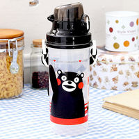 Kumamon熊本熊 彈蓋直飲水壺700cc-黑色