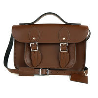 【The Leather Satchel Co.】11吋 英國手工牛皮可手提劍橋包 (栗木棕)