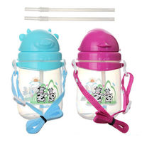 Basilic 貝喜力克PP水壺-500ml 加替換吸管(2入組)