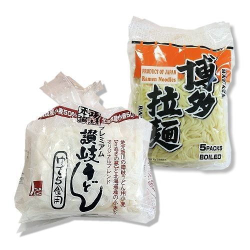 【一等鮮】日本讚歧烏龍麵博多拉麵5袋 (讚岐烏龍麵*3+博多拉麵*2)  