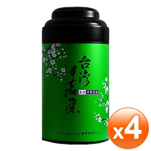 【名池茶業】碧綠溪手採高山茶葉4罐組-青茶(150克x4 台灣茗茶款) 