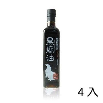 《饗讚》飄香黑麻油4瓶組(500ml/瓶)  