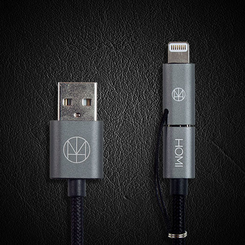 HOMI MFI蘋果認證 LightningMicro USB to USB Cable 傳輸充電線