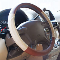CARBUFF 車痴真牛皮米咖方向盤套 MH-9015
