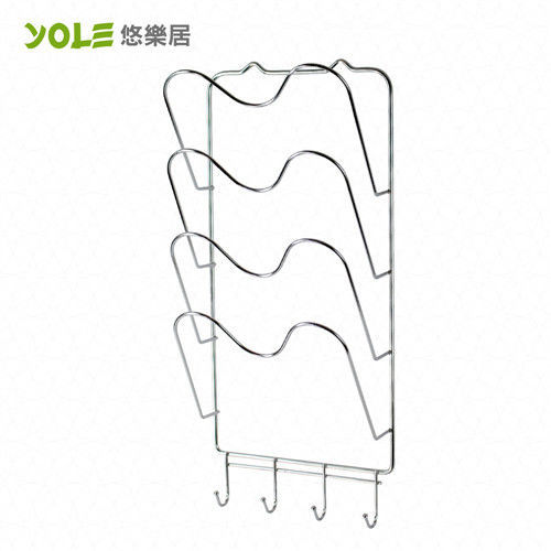 【YOLE悠樂居】多用途四層鍋蓋架