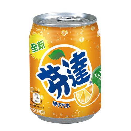 芬達 橘子 易開罐(250mlX24入)  
