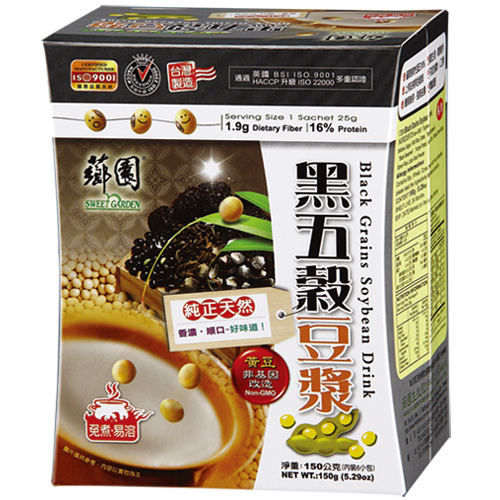 【薌園】黑五穀豆漿 (25公克 x 6入) x 12盒  