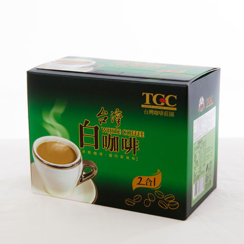 【TGC】白咖啡二合一咖啡10入盒裝 